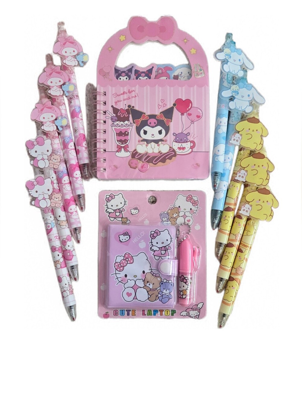 Sanrio Pink Blue Yellow Gift Set